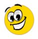 Rindo.
Para us�lo, digite: :-D